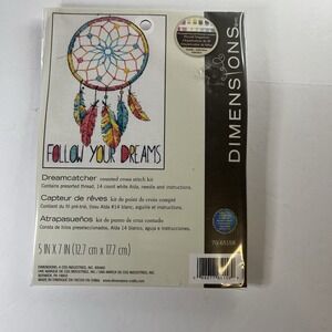 Dimensions Dreamcatcher Follow Your Dreams Counted Cross Stitch Kit 5x7 70-65158